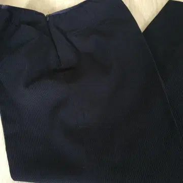 비쓰리 초경량 앵클 기장 스트레이트 팬츠 다크 네이비