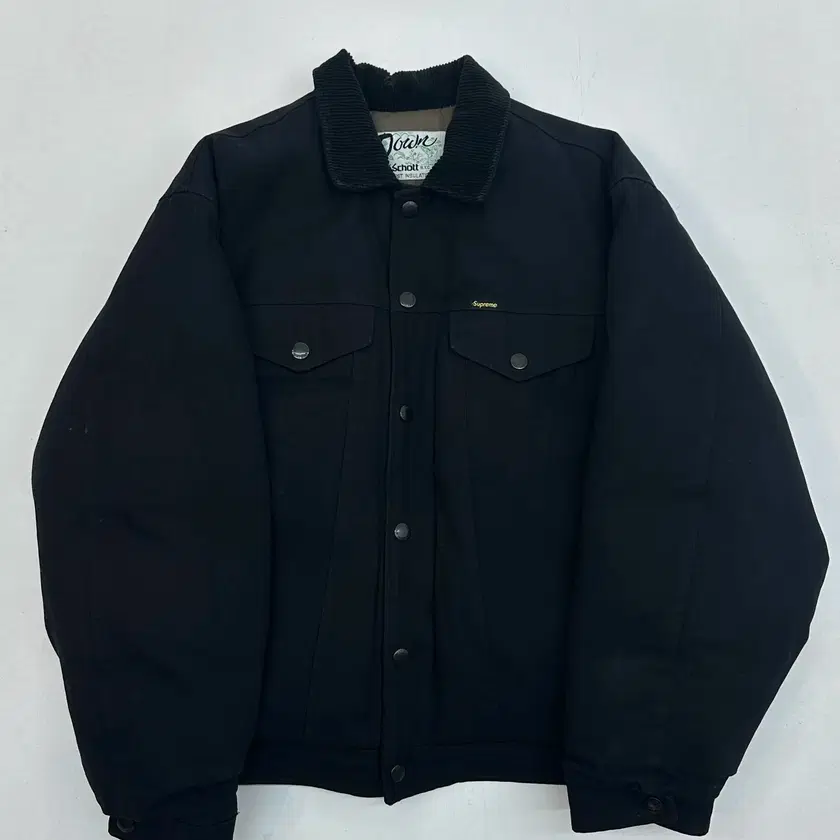 SUPREME | 슈프림 Supreme x Schott Canvas Down Trucker Jacket Black