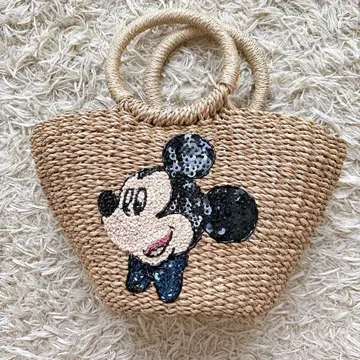 희소 레어 BEAMS BOY x Disney 한정판 미키 바스켓백