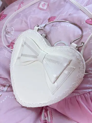 BABY Angelic Pretty 하트 백 화이트