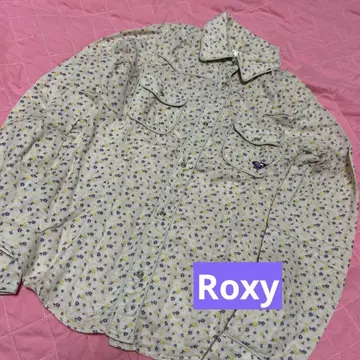 Roxy 꽃무늬 코튼 셔츠*블루종