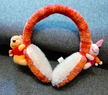 [ 레어 ] 디즈니랜드 푸우 피글렛 귀도리 인형 머리띠