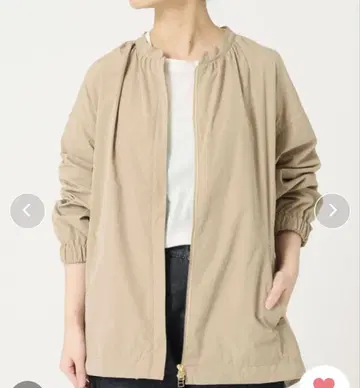 SLOBE IENA 노카라 개더 블루종