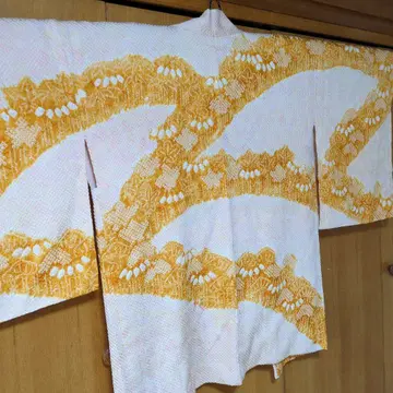 순수 실크 총조임 에바하오리 (시치쓰 포함 끈 포함)