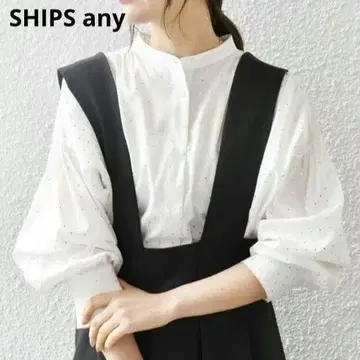 SHIPS any 도트 빅 실루엣 셔츠 골드 겉옷 쉽스