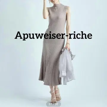Apuweiser-riche 시어 셔츠 세트 니트 원피스 (원피스만)