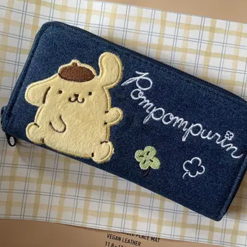 산리오 폼폼푸딩 프리미엄 데님풍 장지갑 2018