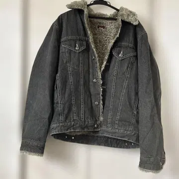 kissmark 보아 포함 다크 그레이 데님 자켓 L