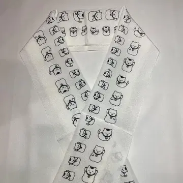 고양이 염색 장식용 깃 순수 실크 (실크 100%)