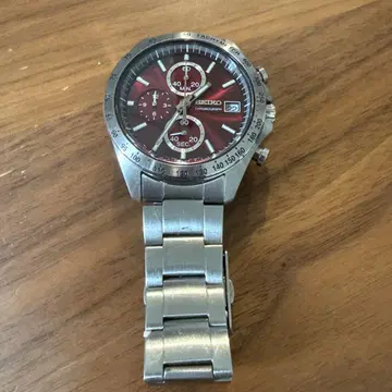SEIKO SPIRIT 크로노그래프 SBTR001 와인 레드