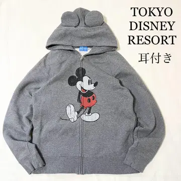 Disney 디즈니 미키마우스 귀달린 맨투맨 풀 집업 후드티