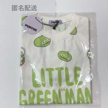 디즈니 푸뉴즈 콜라보 리틀 그린 맨 티셔츠 L 사이즈 화이트