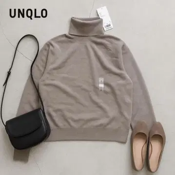J961@ 택 포함 새상품 UNIQLO 수플레얀 터틀넥 스웨터 S