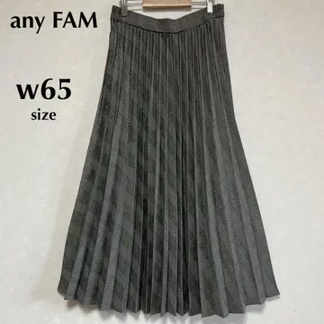 anyFAM 애니팜 w65 새상품급 허리밴딩 롱 플리츠 스커트