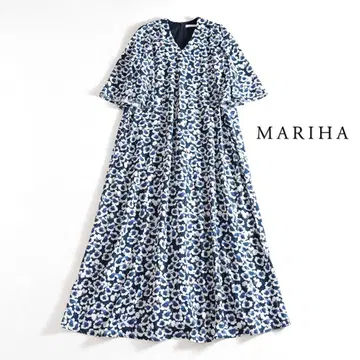 447t* 새상품급 MARIHA 마리하 플라워 V넥 맥시 원피스