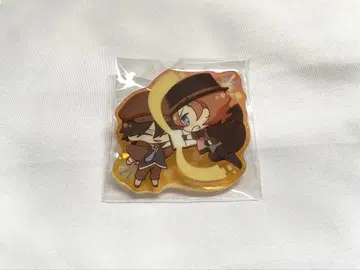 문호 스트레이독스 버서스 클리어 클립 배지 나카하라 츄야 에도가와 란포