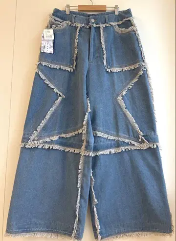 택 포함 미사용 새상품 SEVNS Star denim pants