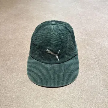 Puma 코듀로이 캡 모자 그린 빈티지 90s