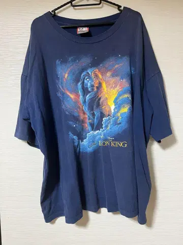 90s 라이온 킹 무파사 T셔츠 네이비 디즈니