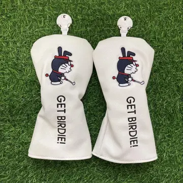 새상품 2세트 도라에몽 골프클럽 헤드커버 FW+UT 화이트