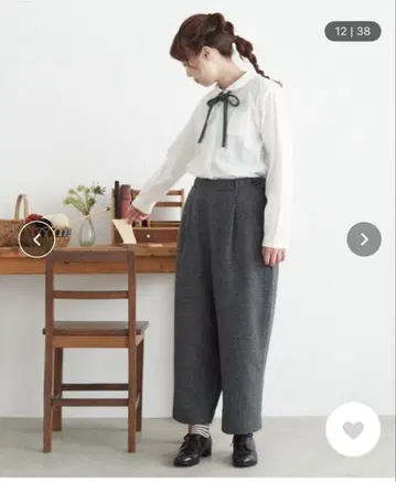 샹브르 드 샤므 울 팬츠