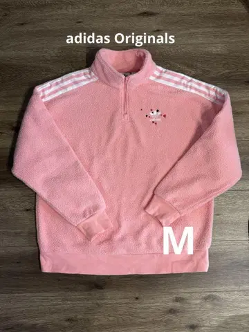 [ adidas Originals ] 하프 지퍼 보아 살몬 핑크 M