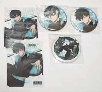 블루 록 홀로그램 카드 캔뱃지 글리터 이토시 린