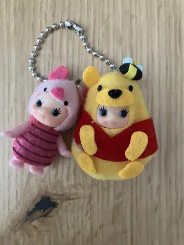 큐피 디즈니 콜라보 키링 푸우&피글렛