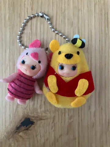 큐피 디즈니 콜라보 키링 푸우&피글렛