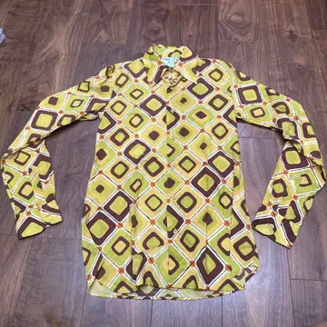 아네스베 90년대 패턴 셔츠 빈티지