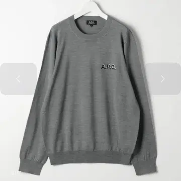 미사용 새상품 A.P.C. BRIAN 로고 엠블럼 스웨터 니트