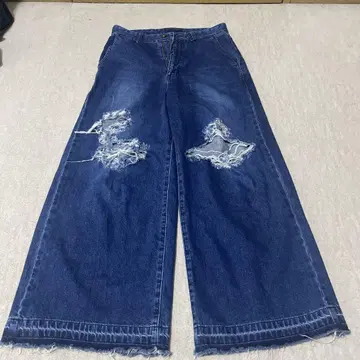 juha 24SS DAMAGE WIDE DENIM