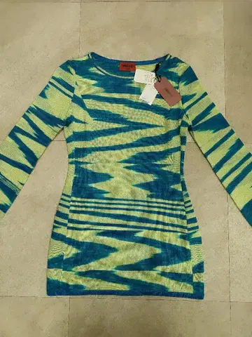 MISSONI 멀티 컬러 보더 니트 이탈리아제 40