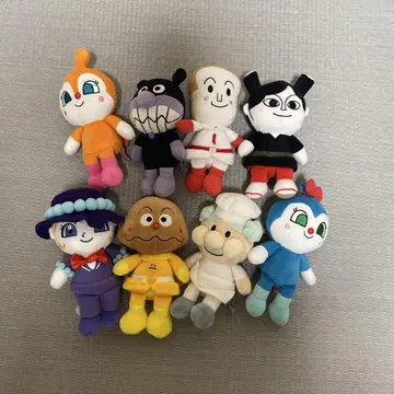 호빵맨 봉제 인형 8체 세트 약 20cm