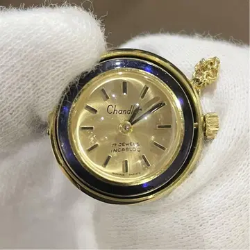 Candler 수동 와인딩 시계 펜던트 목걸이 작동 중