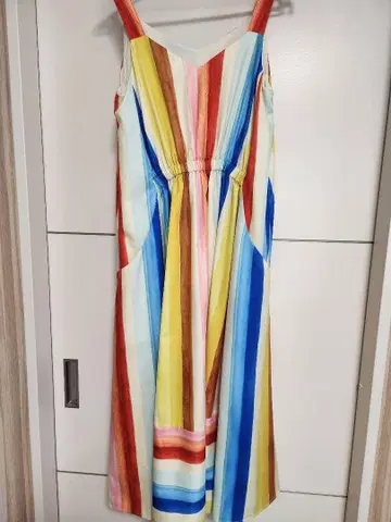 새상품급 그레이스 콘티넨탈 롱 원피스 멀티 스트라이프