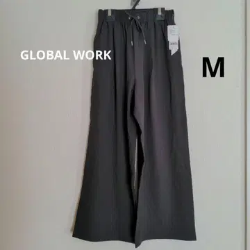 GLOBAL WORK 릴랙스 스마트 개더 팬츠 M 미사용 새상품