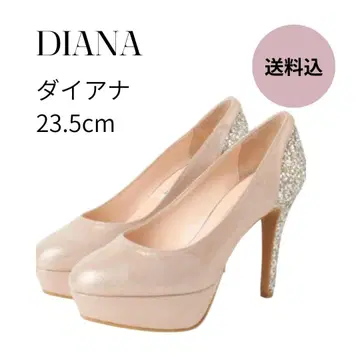 DIANA 다이애나 글리터 힐 펌프스 라메 베이지 결혼식 전 촬영