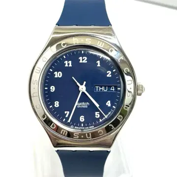 R7-2430 SWATCH AG1995 네이비 실리콘 밴드