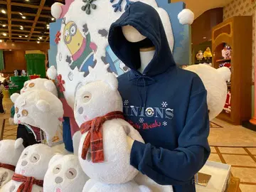 미니언 팀 USJ 한정판 봉제 인형 미사용 새상품 미개봉품 눈사람
