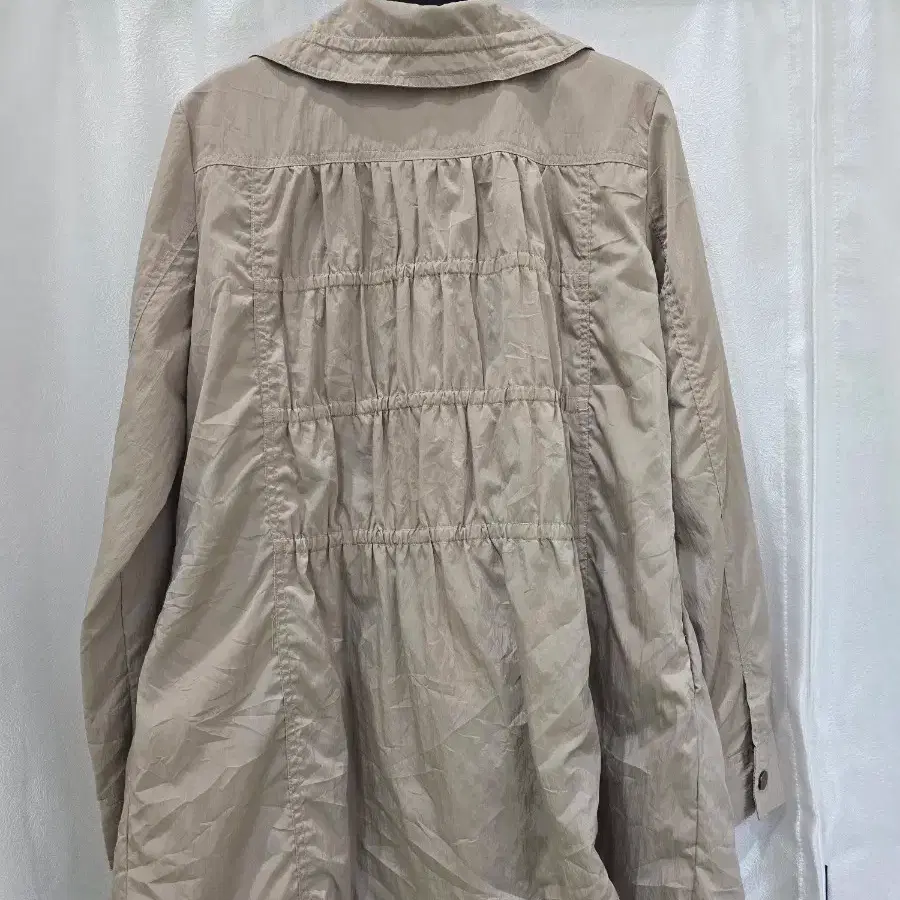 Japanese vintage 베이지색 여성 롱 자켓 코트