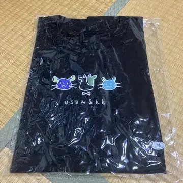 [세일 중] 미개봉 새상품 우시자와 손그림 디자인 T셔츠 M 블랙