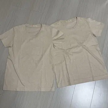 새상품 메이드인어스 T셔츠 2장 세트 오가닉 코튼 일본제