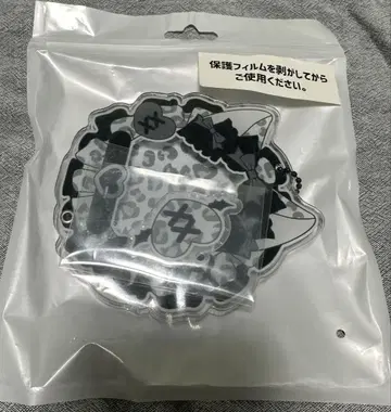 캔뱃지용 아크릴 프레임 레오파드 무늬 그레이