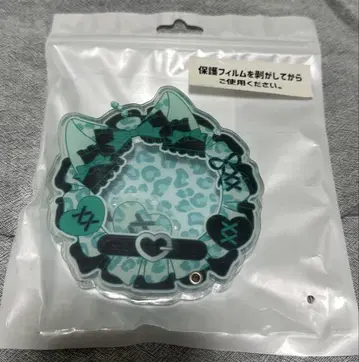 캔뱃지용 아크릴 프레임 레오파드 무늬 그린