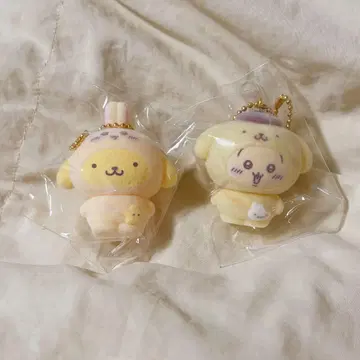치이카와 (먼작귀) 산리오 시크릿 플로키 마스코트 토끼 x 폼폼푸딩