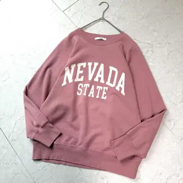 relume 레리움 NEVADA 로고 맨투맨 F 핑크