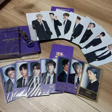 방탄소년단 bts 사진 세트 메시지 사진 키링 홀더 공식