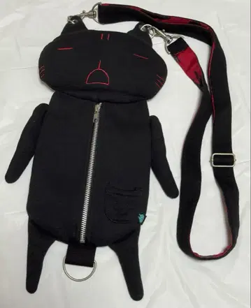 민트 고양이 숄더백