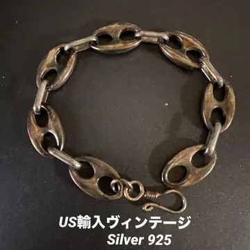 [ US 수입 ] 빈티지 925 MEXICO 각인 닻 체인
